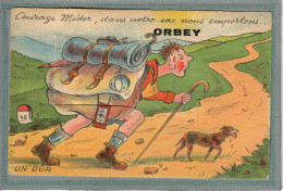 CPA (68) ORBEY - Carte à Système Avec Fenêtre Et Dépliant Accordéon Complet Des 10 Images - 1950 - Orbey