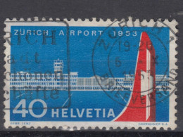 Switzerland / Helvetia / Schweiz / Suisse 1953 ⁕ Airport Kloten Mi.585 ⁕ 1v Used - Gebruikt