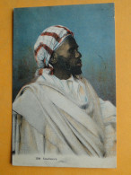 Cpa Algérie -- Un Soudanais - Carte Colorisée - Hommes