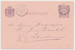 Kleinrondstempel Hoek Van Holland 1894 - Unclassified