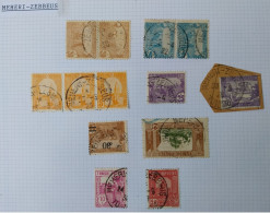 Tunisie Lot Timbre Oblitération Choisies Meheri Zebbeus Dont  Fragment  à Voir - Used Stamps