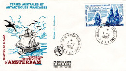 TAAF FDC 1980 NAVIRES DES EXPLORATEURS - FDC