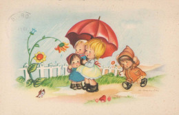 CHILDREN CHILDREN Scene S Landscapes Vintage Postcard CPSMPF #PKG737.GB - Scènes & Paysages
