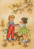 CHILDREN CHILDREN Scene S Landscapes Vintage Postcard CPSM #PBU243.GB - Scènes & Paysages