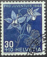 Schweiz Suisse Pro Juventute 1944: "Alpen-Akelei" Zu WI 112 Mi 442 Yv 402  Mit Eck-Stempel Von BERN ? (Zu CHF 15.00) - Used Stamps