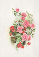 FLOWERS Vintage Postcard CPSM #PAS650.GB - Flores