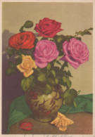 FLOWERS Vintage Postcard CPSM #PAS589.GB - Blumen