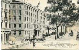 N  I  C  E   -    HÔTEL De LISBONNE - 9 Et 11 BOULEVARD VICTOR HUGO  -  BELLE CARTE ILLUSTREE - - Cafés, Hôtels, Restaurants