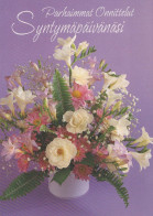 FLORES Vintage Tarjeta Postal CPSM #PAR626.ES - Flowers