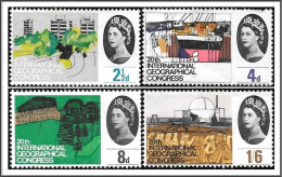 SG651-654 1964 20th International Geographical Congress Stamp Set (Ordinary) Mounted Mint Hrd2d - Nuovi