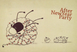CHÈVRE Animaux Vintage Carte Postale CPSM #PBS606.FR - Humour