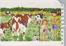 VACHE Animaux Vintage Carte Postale CPSM #PBR820.FR - Cows