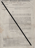 Copie Bulletin Des Propriétés - Commune De Rémicourt - 1834 - Ohne Zuordnung