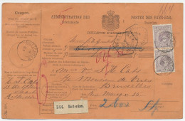 Em. 1872 Pakketkaart Rotterdam - Belgie - Zonder Classificatie