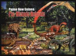 Papua-Neuguinea 2004 - Mi-Nr. 1051-1056 ** - MNH - Dinosaurier / Dinosaurs - Papua New Guinea