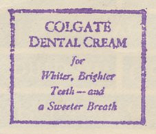 Meter Cut USA 1936 Dental Cream - Colgate - Geneeskunde