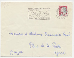 Cover / Postmark France 1962 Skiing - World Championships Chamonix Mont Blanc - Invierno