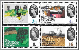 SG651p-654p 1964 20th International Geographical Congress Stamp Set (Phosphor) Unmounted Mint Hrd2d - Neufs