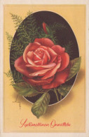 FIORI Vintage Cartolina CPSMPF #PKG115.IT - Flores