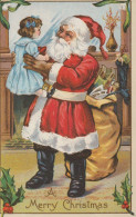 BABBO NATALE Buon Anno Natale Vintage Cartolina CPSMPF #PKG358.IT - Santa Claus