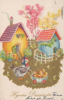 PASQUA POLLO UOVO Vintage Cartolina CPA #PKE192.IT - Easter