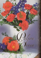 FIORI Vintage Cartolina CPSM #PBZ397.IT - Flores