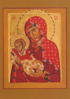 Vergine Maria Madonna Gesù Bambino Religione Vintage Cartolina CPSM #PBQ139.IT - Vierge Marie & Madones