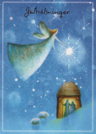 ANGELO Buon Anno Natale Vintage Cartolina CPSM #PAJ347.IT - Angels