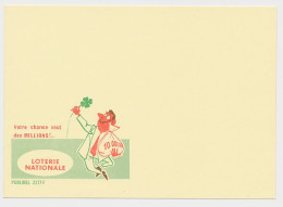 Essay / Proof Publibel Card Belgium 1966 Lottery - Four-leaf Clover - Ohne Zuordnung