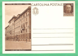 REGNO D'ITALIA 1931 CARTOLINA POSTALE VEIII OPERE DEL REGIME CASE DEI MUTILATI 30 C Bruno (FILAGRANO C70-2) NUOVA - Postwaardestukken