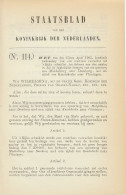 Staatsblad 1903 : Spoorlijn Middelburg - Domburg Enz. - Documents Historiques