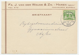 Firma Briefkaart Haren 1940 - Technisch Bureau - Zonder Classificatie
