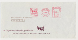 Meter Cover Netherlands 1967 Horse - Greek Chariot - Agon - Amsterdam - Hippisme