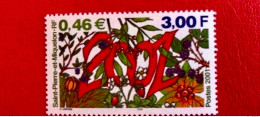 SAINT PIERRE ET MIQUELON SPM 2001  - 1 V MNH ** Fleurs YT 737 - Unused Stamps