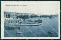 Taranto Città Panorama Città Vecchia Barche Cartolina RT3450 - Taranto