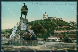 Torino Città Monumento Garibaldi Monte Dei Cappuccini Foto Cartolina RT3514 - Other & Unclassified