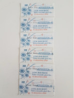 Lot De 6 Tickets TCL Différent (transport En Commun Lyonnais) - Autres & Non Classés