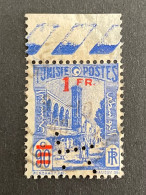 Colonie TUNISIE N°223 CL 6 Indice 4 Perforé Perforés Perfins Perfin Tres Bien !! - Andere & Zonder Classificatie