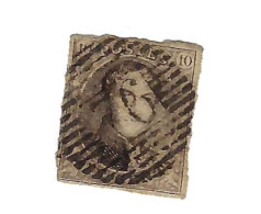 Oblitération "6" Sur 10 Centimes. - 1863-1864 Medallones (13/16)