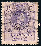 Madrid - Perforado - Edi O 270 - "C.L" (Banco) - Used Stamps