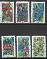 France 2016 Oblitéré Autoadhésif  N° 1300 - 1302 - 1305 - 1306 - 1308 - 1310   "  Série  " Fleurs  à  Foisons  " - Used Stamps