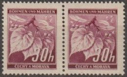 021/ Pof. 24 Light Lilac (very Rare), Pair - Neufs