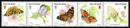 Isle Of Man 1993 - Mi.Nr. 555 - 559 - Postfrisch MNH - Tiere Animals Schmetterlinge Butterflies - Vlinders