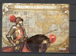 Spain 2000 S/S Emperor Carlos V (globe) ** MNH - Géographie