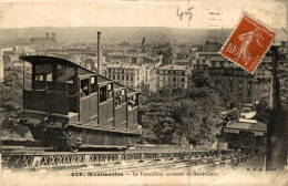 MONTMARTRE LE FUNICULAIRE MONTANT AU SACRE COEUR - Transporte Público