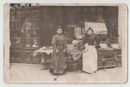CARTE PHOTO - MARCHANDES DE COQUILLAGES ET D' HUITRE PORTUGAISES - POISSONNIERES - POISSONNERIE -z 2 SCANS Z- - Shopkeepers