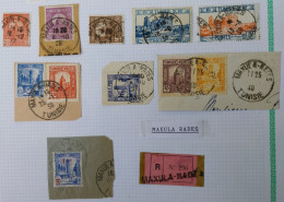 Tunisie Lot Timbre Oblitération Choisies Maxula Rades Dont Fragment  à Voir - Used Stamps