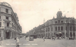 Sri-Lanka - COLOMBO - York Street, Fort - Publ. Plâté Ltd. 10 - Sri Lanka (Ceylon)