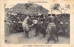 Bénin - ABOMEY - Sacrifice Au Fétiche - La Saignée - Ed. A. Bergeret  - Benin
