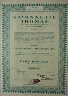 S.A. Savonnerie Thomas - Part Sociale (Waterloo) - Altri & Non Classificati